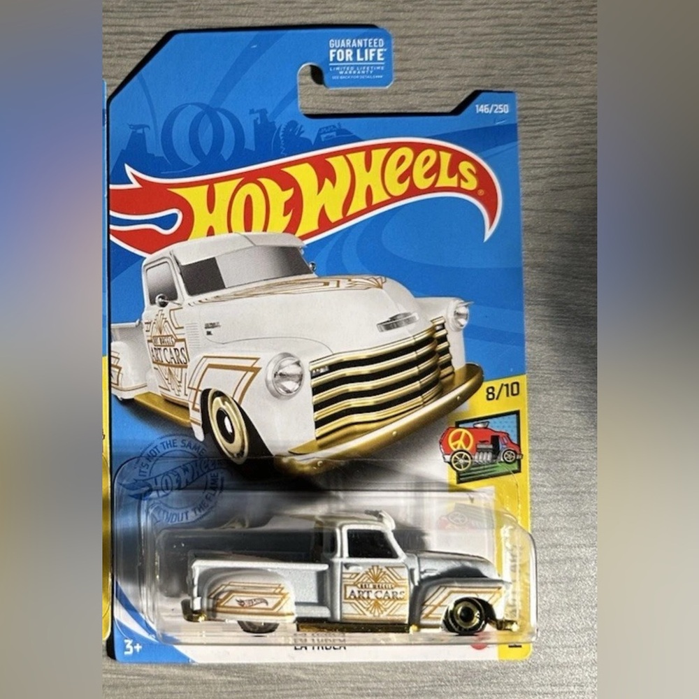 Hot Wheels 2021 La Troca White And Gold HW Art Cars